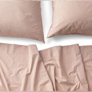 Schoolhouse Original Gingham King Size Flat Sheet